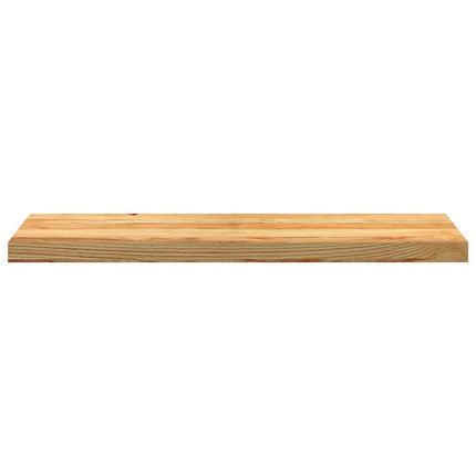Trappstegsmattor 8 pcs ljusbrun 90x30x2 cm massiv ek