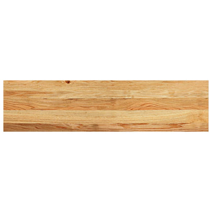 Trappstegsmattor 8 pcs ljusbrun 100x30x2 cm massiv ek