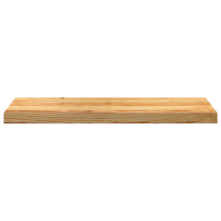 Trappstegsmattor 12 pcs ljusbrun 80x25x2 cm massiv ek