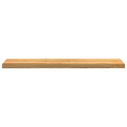 Trappstegsmattor 12 pcs ljusbrun 120x25x2 cm massiv ek
