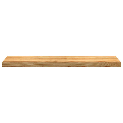 Trappstegsmattor 12 pcs ljusbrun 100x30x2 cm massiv ek