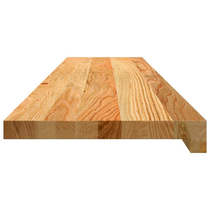Trappstegsmattor 12 pcs ljusbrun 110x30x2 cm massiv ek