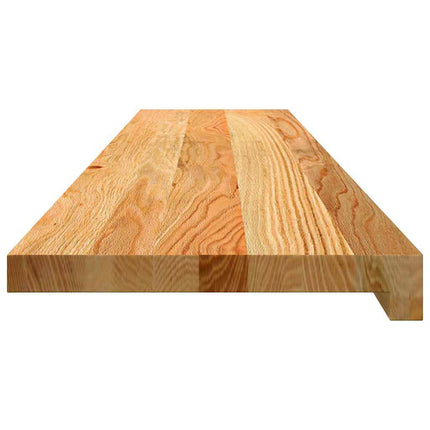 Trappstegsmattor 20 pcs ljusbrun 120x30x2 cm massiv ek