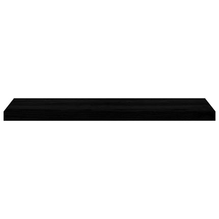 Trappstegsmattor 4 pcs brunsvart 90x25x2 cm massiv ek