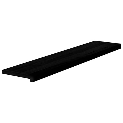 Trappstegsmattor 4 pcs brunsvart 120x30x2 cm massiv ek