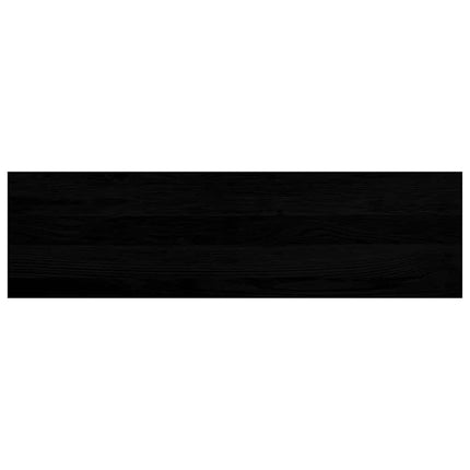 Trappstegsmattor 8 pcs brunsvart 90x25x2 cm massiv ek