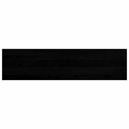 Trappstegsmattor 8 pcs brunsvart 100x25x2 cm massiv ek