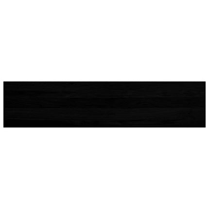 Trappstegsmattor 8 pcs brunsvart 110x25x2 cm massiv ek