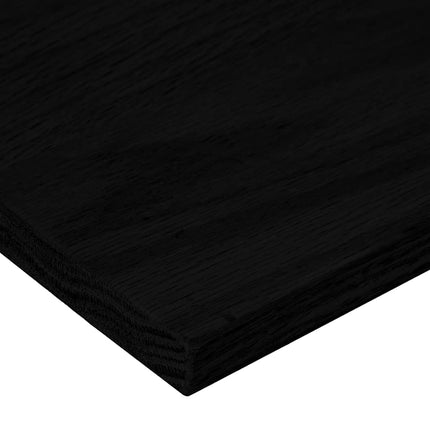 Trappstegsmattor 8 pcs brunsvart 90x30x2 cm massiv ek