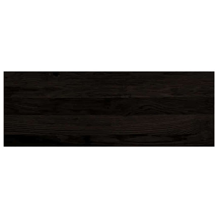 Trappstegsmattor 12 pcs brunsvart 70x25x2 cm massiv ek