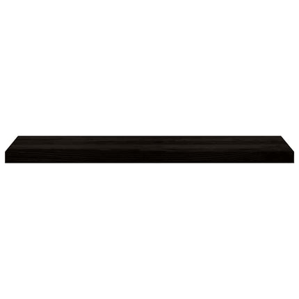 Trappstegsmattor 12 pcs brunsvart 100x25x2 cm massiv ek