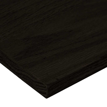 Trappstegsmattor 12 pcs brunsvart 100x30x2 cm massiv ek
