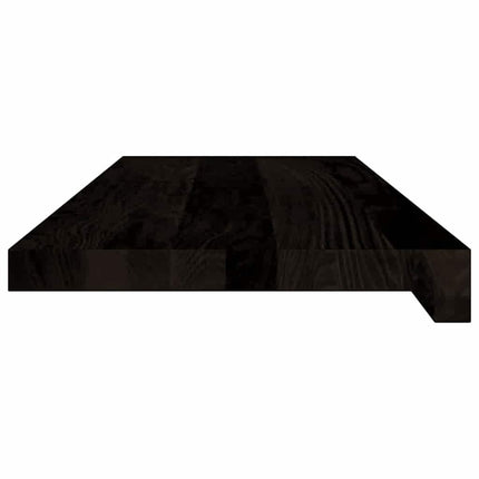 Trappstegsmattor 16 pcs brunsvart 70x25x2 cm massiv ek