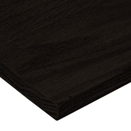 Trappstegsmattor 16 pcs brunsvart 70x25x2 cm massiv ek