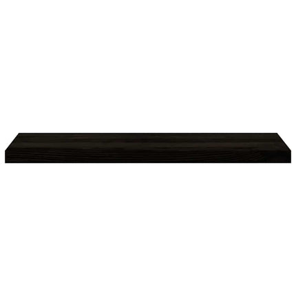 Trappstegsmattor 16 pcs brunsvart 90x30x2 cm massiv ek