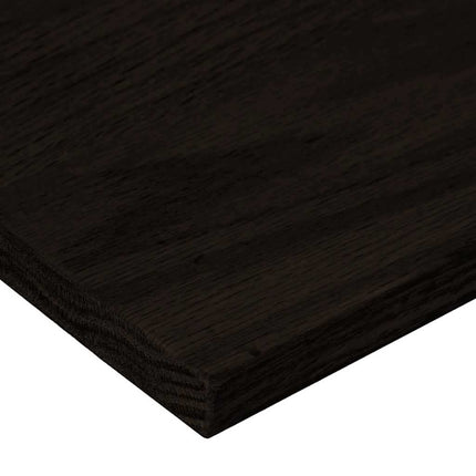 Trappstegsmattor 16 pcs brunsvart 90x30x2 cm massiv ek