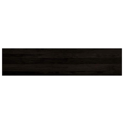 Trappstegsmattor 16 pcs brunsvart 110x30x2 cm massiv ek