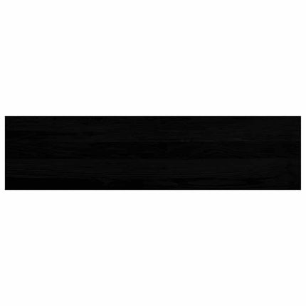 Trappstegsmattor 20 pcs brunsvart 100x25x2 cm massiv ek