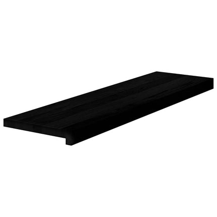 Trappstegsmattor 20 pcs brunsvart 90x30x2 cm massiv ek
