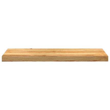 Trappstegsmattor 2 pcs ljusbrun 80x25x2 cm massiv ek