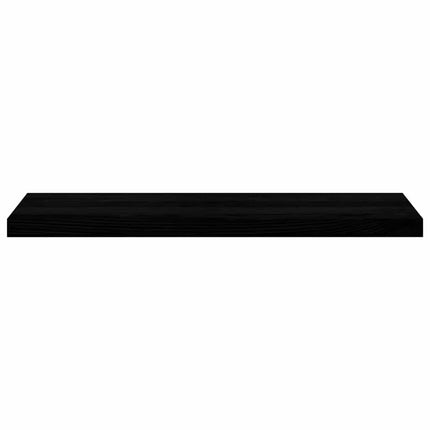 Trappstegsmattor 2 pcs brunsvart 90x25x2 cm massiv ek