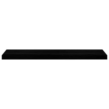 Trappstegsmattor 2 pcs brunsvart 100x25x2 cm massiv ek
