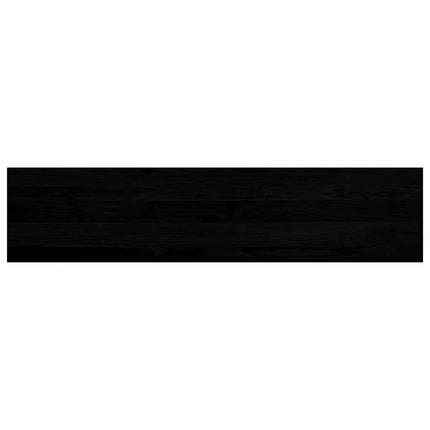 Trappstegsmattor 2 pcs brunsvart 110x25x2 cm massiv ek