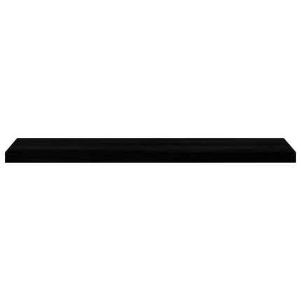 Trappstegsmattor 2 pcs brunsvart 110x25x2 cm massiv ek