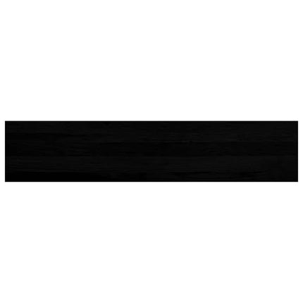 Trappstegsmattor 2 pcs brunsvart 120x25x2 cm massiv ek