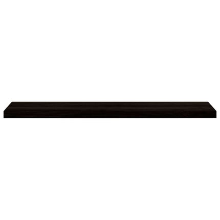 Trappstegsmattor 2 pcs brunsvart 120x30x2 cm massiv ek