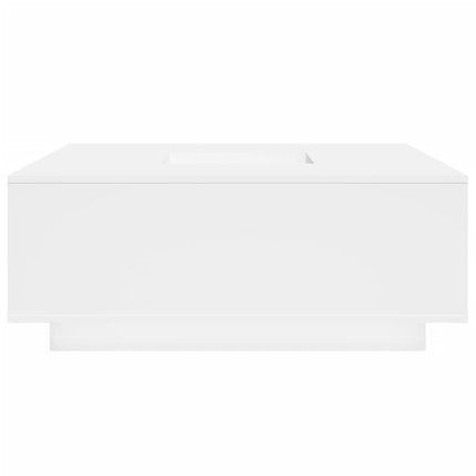 Soffbord vit 100x100x40 cm konstruerat trä