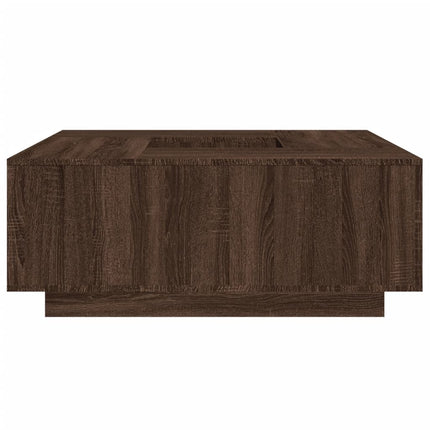 Soffbord brun ek 100x100x40 cm konstruerat trä