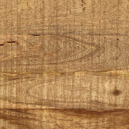 Skänk vit och brun 55x30x73 cm massivt grovt mangoträ