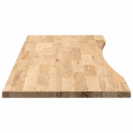 Bordsskiva obehandlad 140x50x2,5 cm massiv ek rektangulär