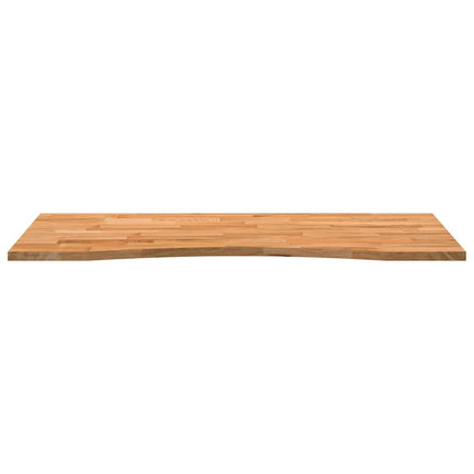 Bordsskiva ljusbrun 120x50x2,5 cm massiv ek rektangulär