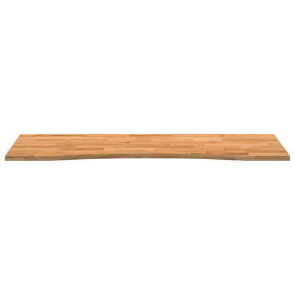 Bordsskiva ljusbrun 140x50x2,5 cm massiv ek rektangulär