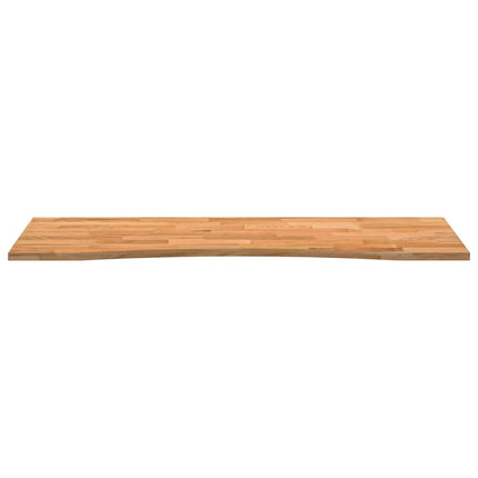 Bordsskiva ljusbrun 140x60x2,5 cm massiv ek rektangulär