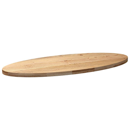 Bordsskiva 140x60x4 cm massiv ek oval