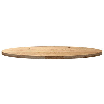 Bordsskiva 140x60x4 cm massiv ek oval