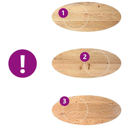 Bordsskiva 140x60x4 cm massiv ek oval