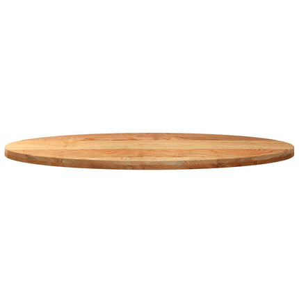 Bordsskiva ljusbrun 140x60x4 cm massiv ek oval