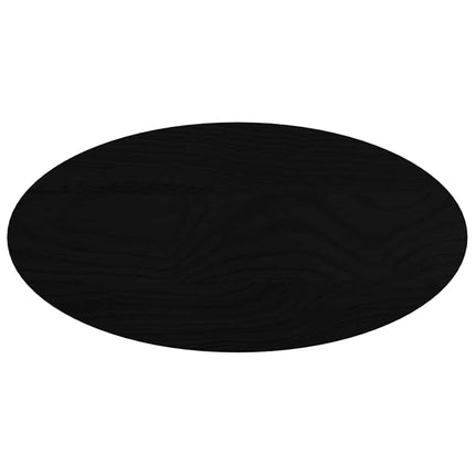 Bordsskiva mörkbrun 80x40x4 cm massiv ek oval