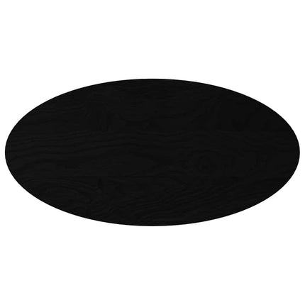 Bordsskiva mörkbrun 100x50x4 cm massiv ek oval