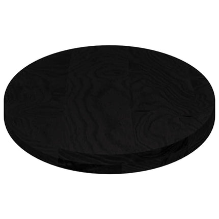 Bordsskiva mörkbrun 100x50x4 cm massiv ek oval