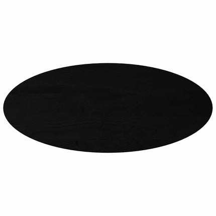 Bordsskiva mörkbrun 140x60x4 cm massiv ek oval