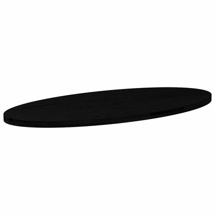 Bordsskiva mörkbrun 140x60x4 cm massiv ek oval