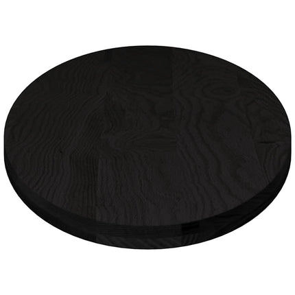 Bordsskiva mörkbrun 140x60x4 cm massiv ek oval