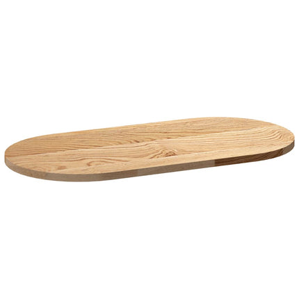 Bordsskiva 80x40x2 cm massiv ek oval