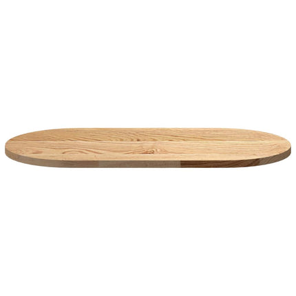 Bordsskiva 80x40x2 cm massiv ek oval