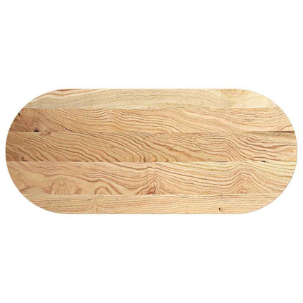 Bordsskiva 140x60x4 cm massiv ek oval